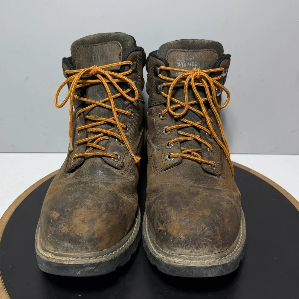 Wolverine I-90 Waterproof Work Boots Men 11.5 M Leather Brown Utility Workwear